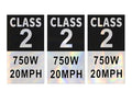 10 Class 2 E-Bike Stickers